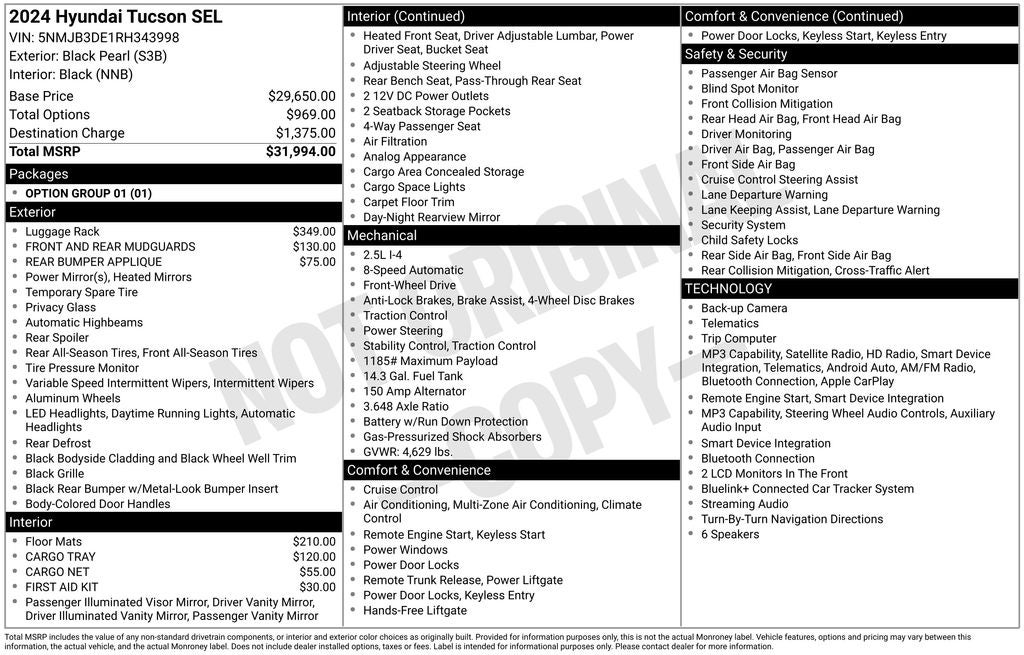 2024 Hyundai Tucson SEL