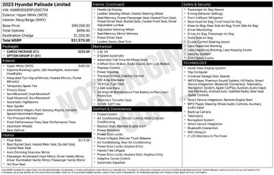 2023 Hyundai Palisade Limited