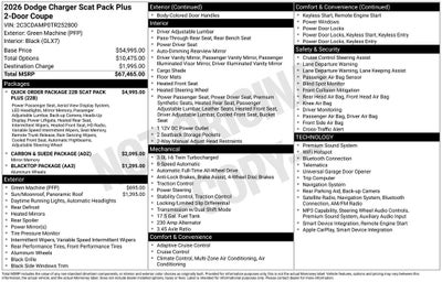 2026 Dodge Charger Scat Pack Plus 2-Door AWD