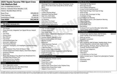 2025 Toyota Tacoma TRD Sport