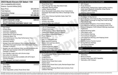 2023 Buick Encore GX Select AWD