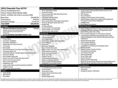 2025 Chevrolet Trax ACTIV