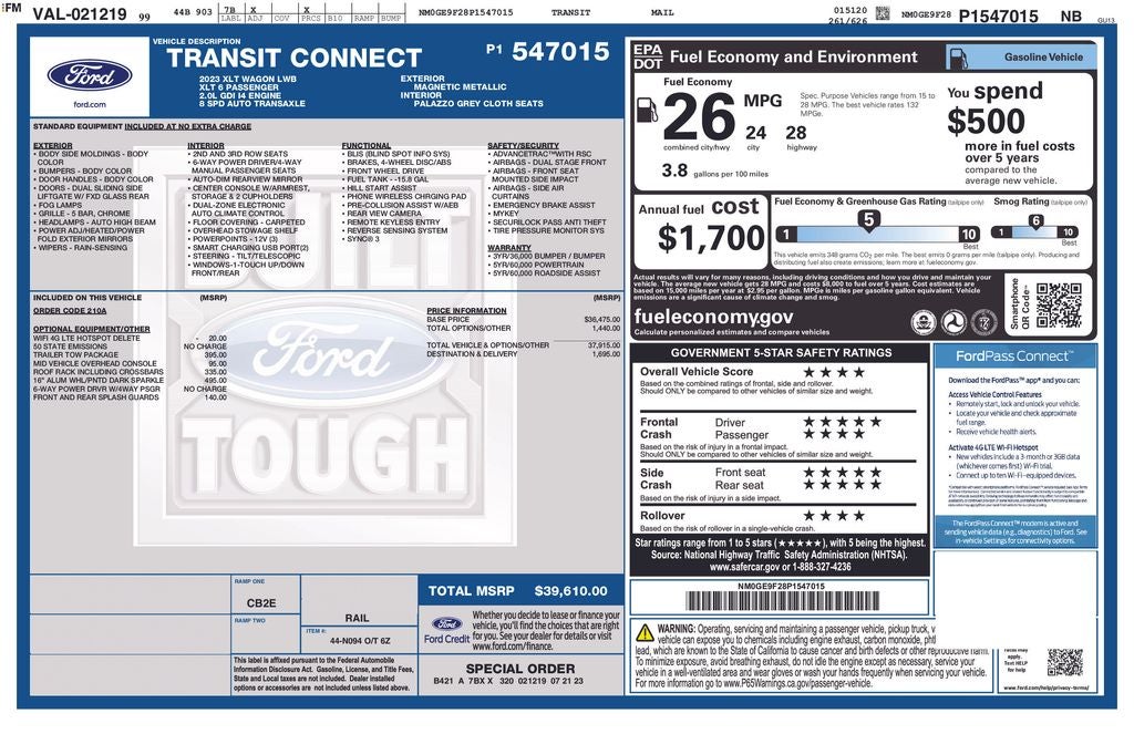 2023 Ford Transit Connect XLT