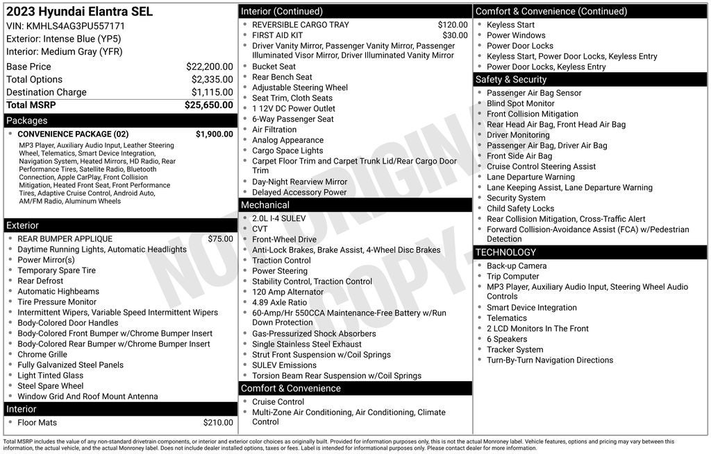 2023 Hyundai Elantra SEL