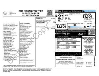 2025 Nissan Frontier SL