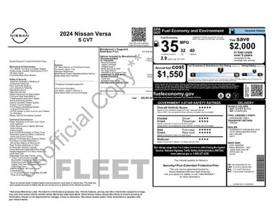 2024 Nissan Versa 1.6 S