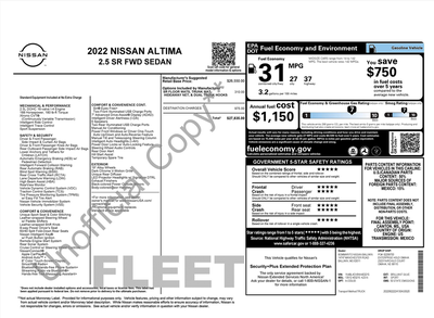 2022 Nissan Altima SR FWD