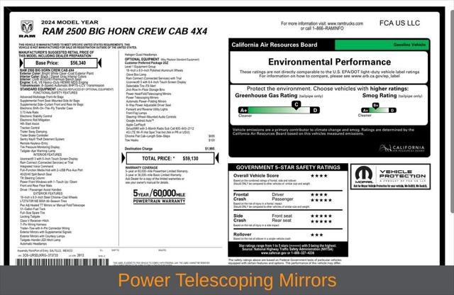 2024 RAM Ram 2500 Big Horn Crew Cab 4x4 6'4' Box