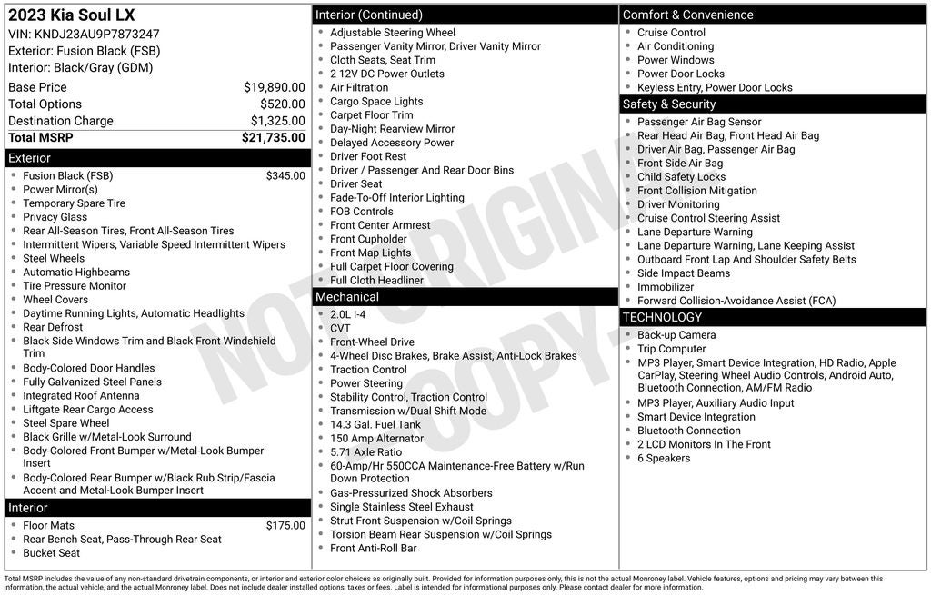 2023 Kia Soul LX