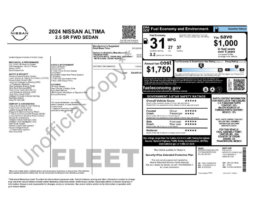 2024 Nissan Altima Base
