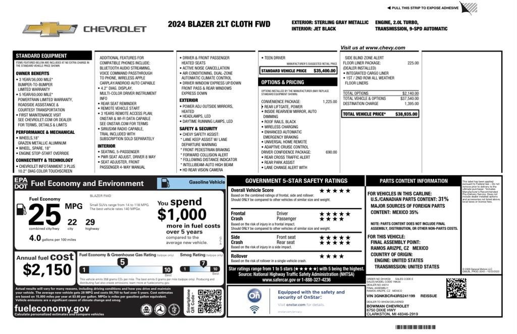 2024 Chevrolet Blazer Base