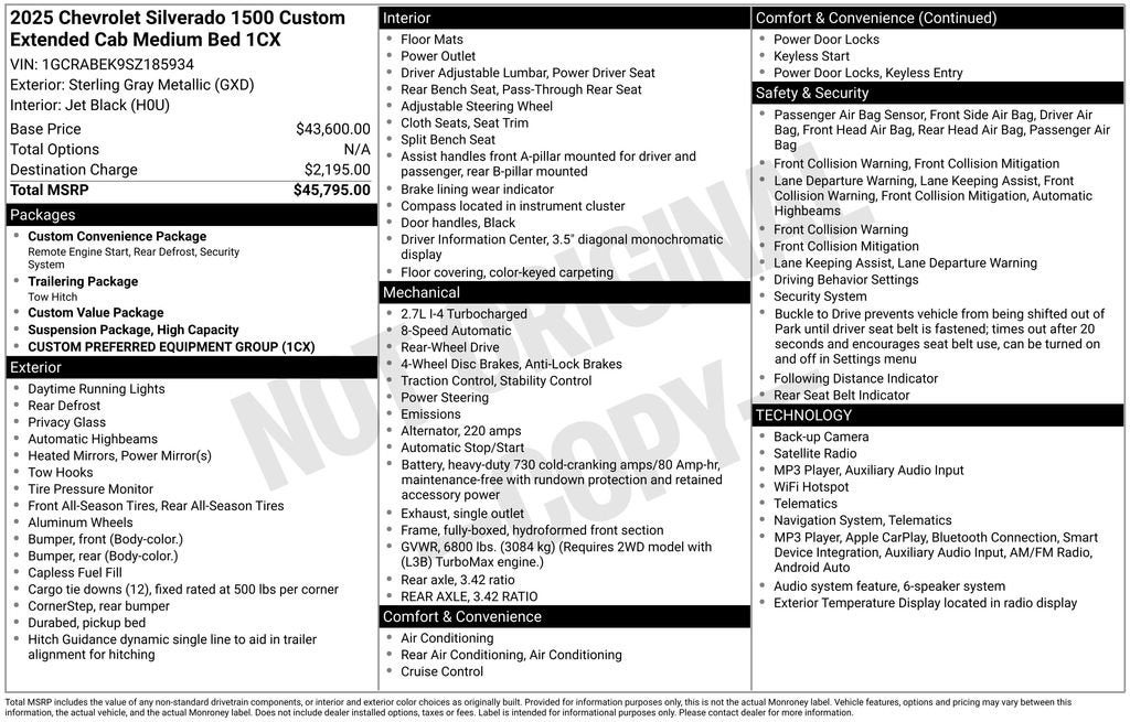2025 Chevrolet Silverado 1500 Base