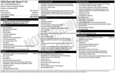 2024 Chevrolet Tahoe Base