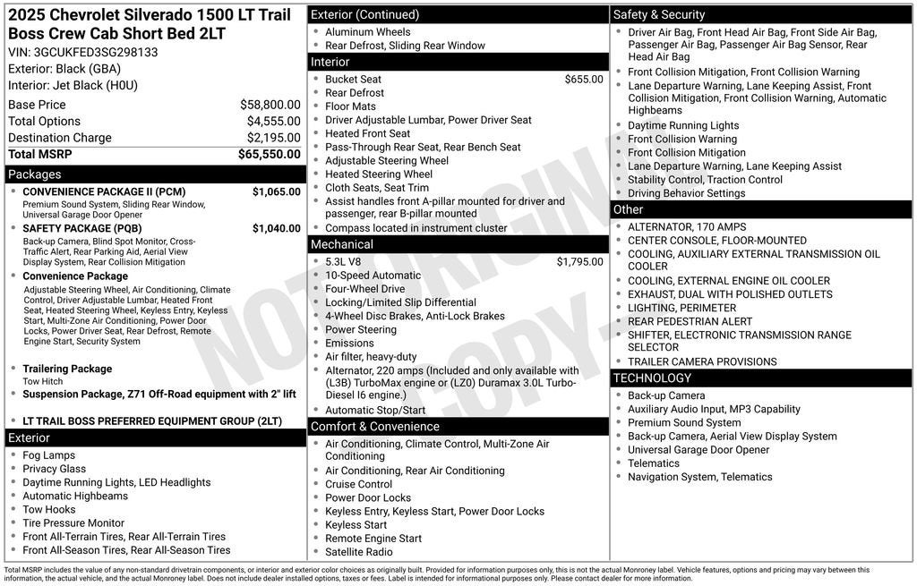 2025 Chevrolet Silverado 1500 LT Trail Boss