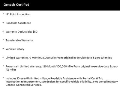 2026 Genesis G70 2.5T Prestige