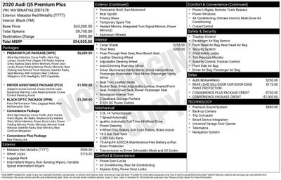 2020 Audi Q5 45 Premium Plus quattro