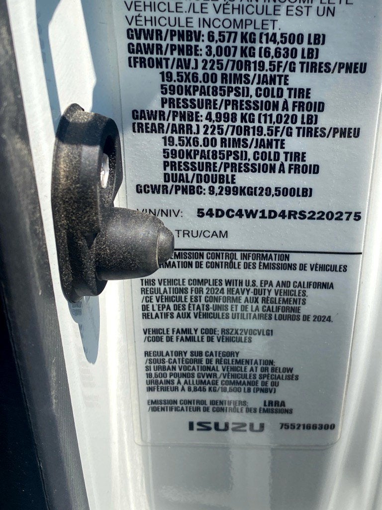 2024 Isuzu NPR HD 176 WB